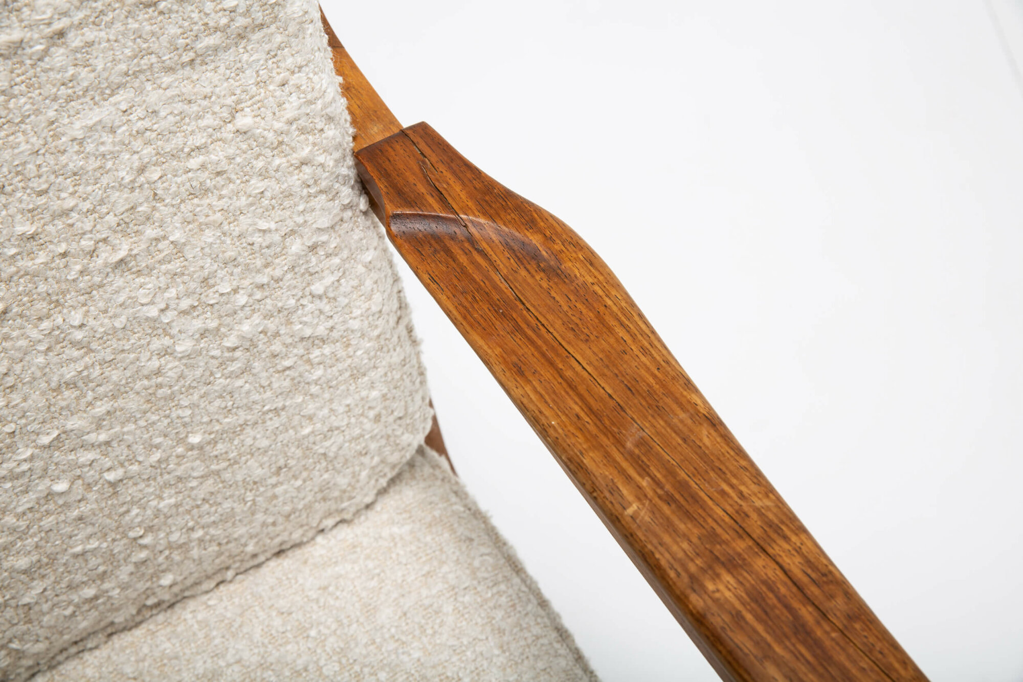 Oak Easy Chair with Armrests, Danish, Set of 2
