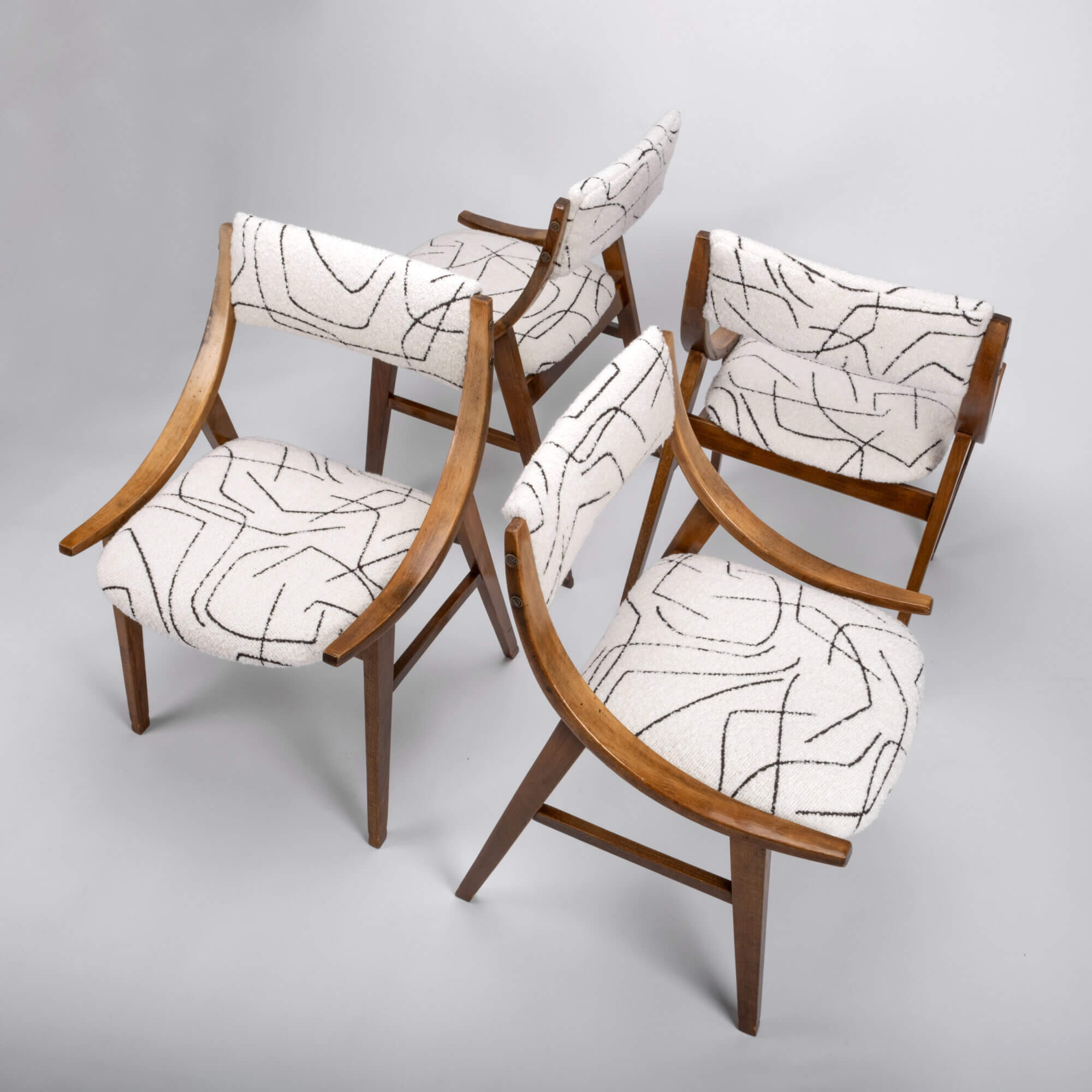 Polish design chairs four pieces