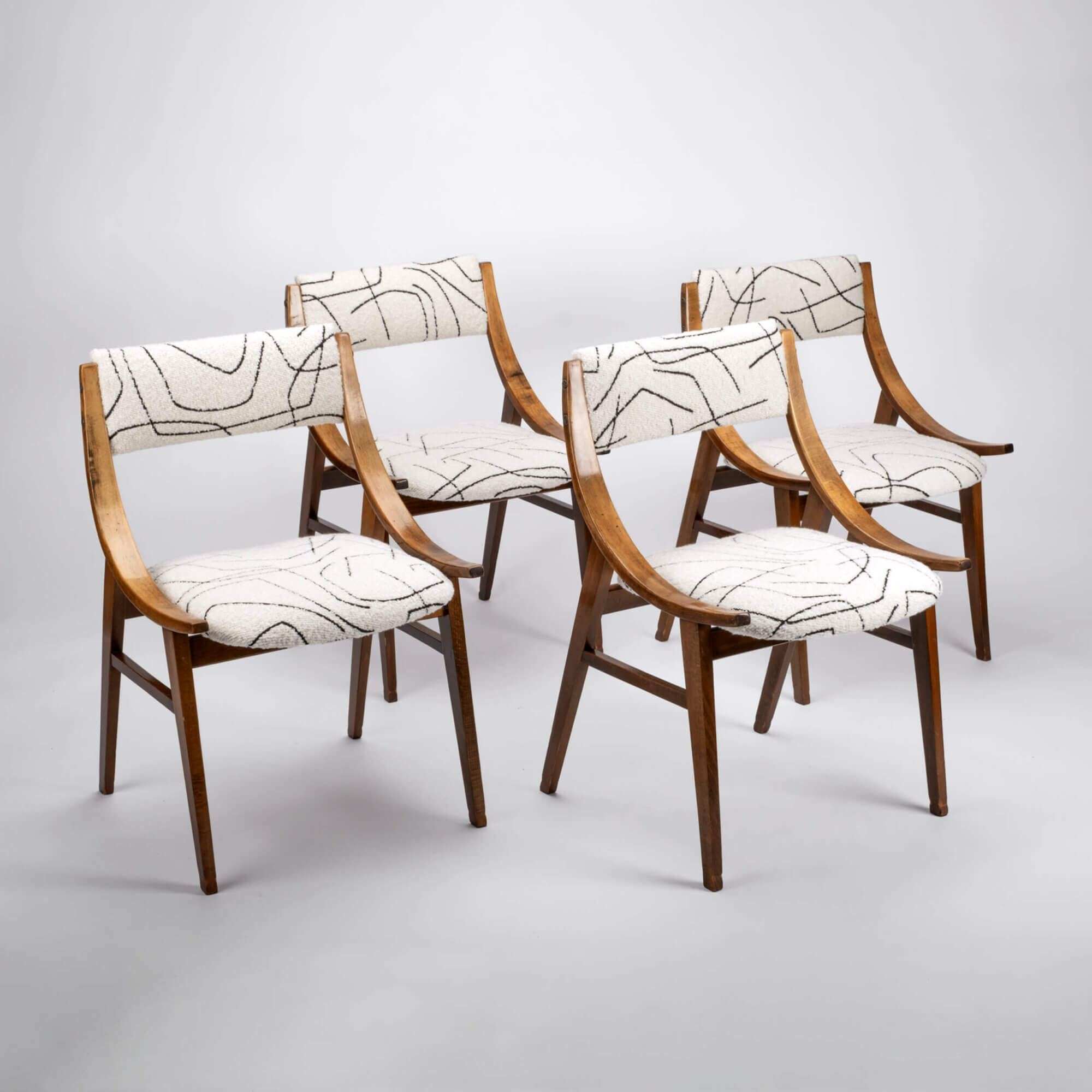 Polish design chairs four pieces