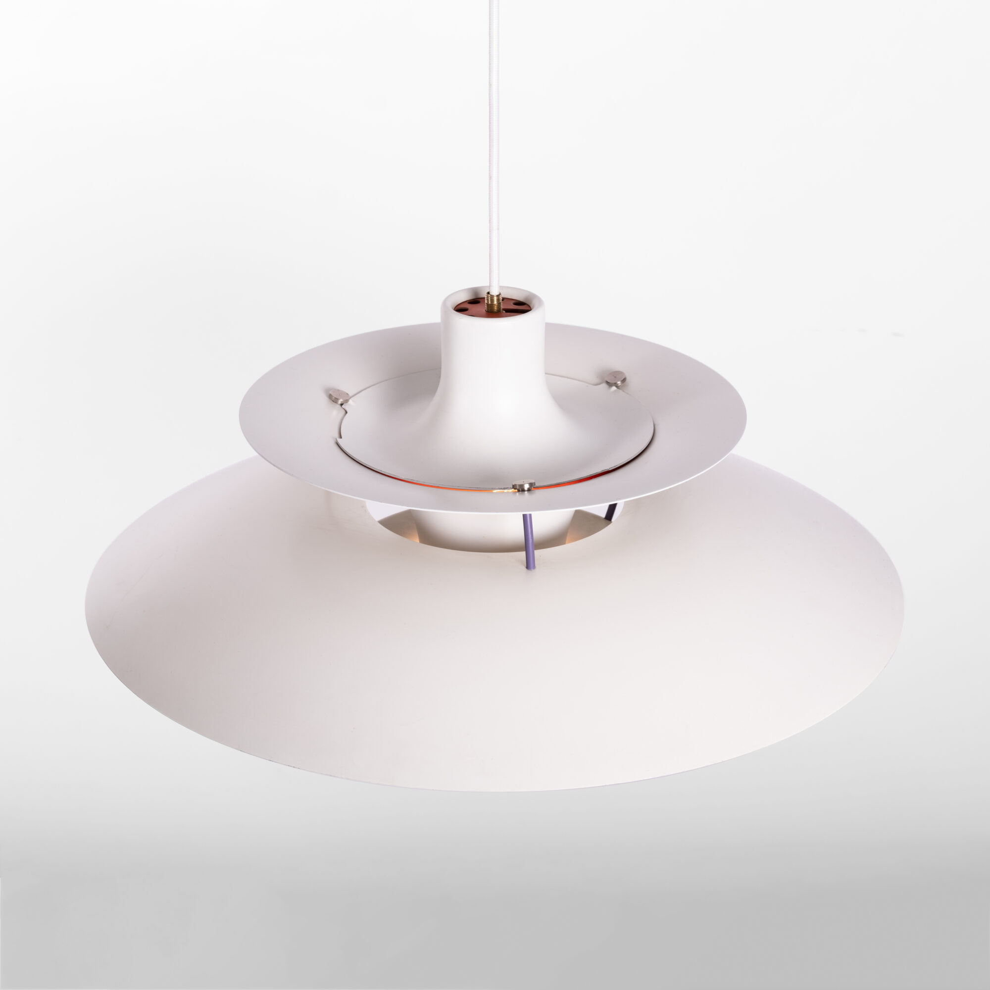 PH5 pendant lamp 'White/Blue' by Poul Henningsen
