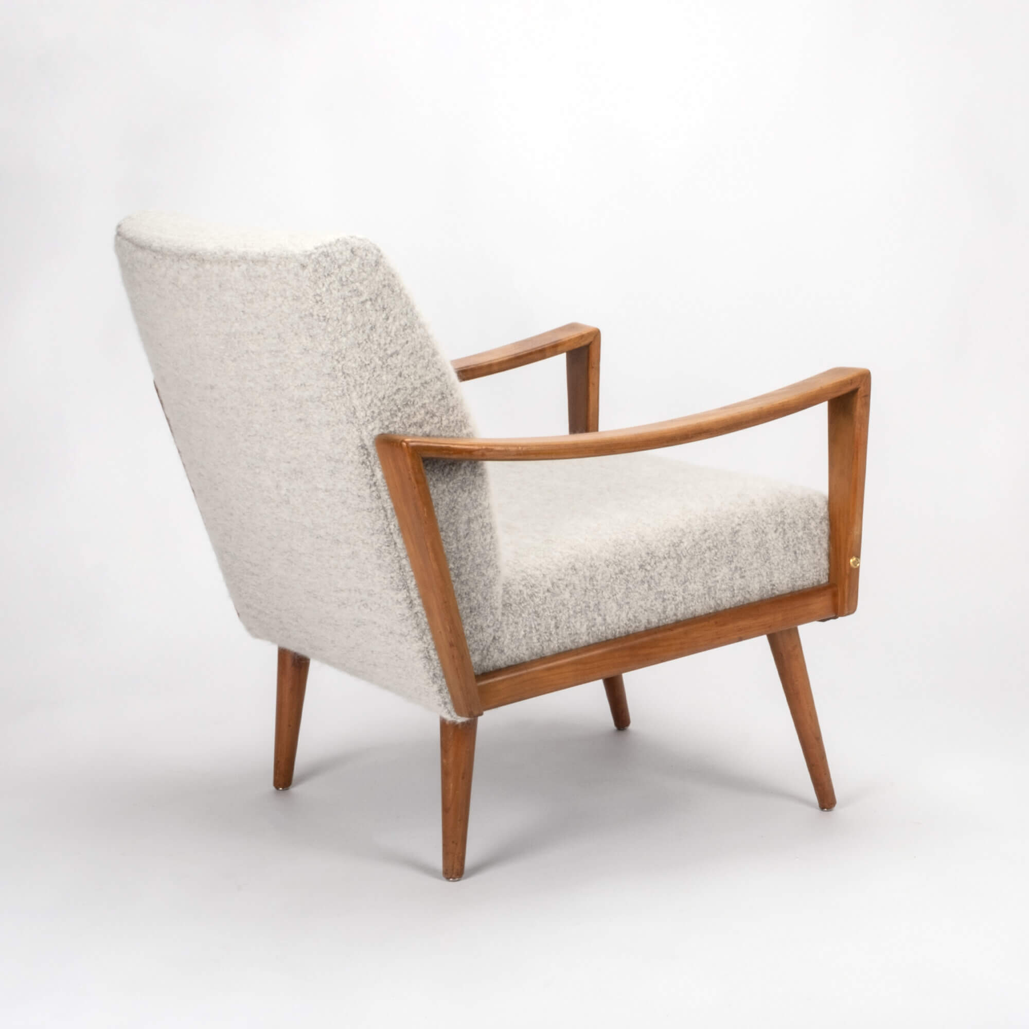 1960s Walnut wood armchair