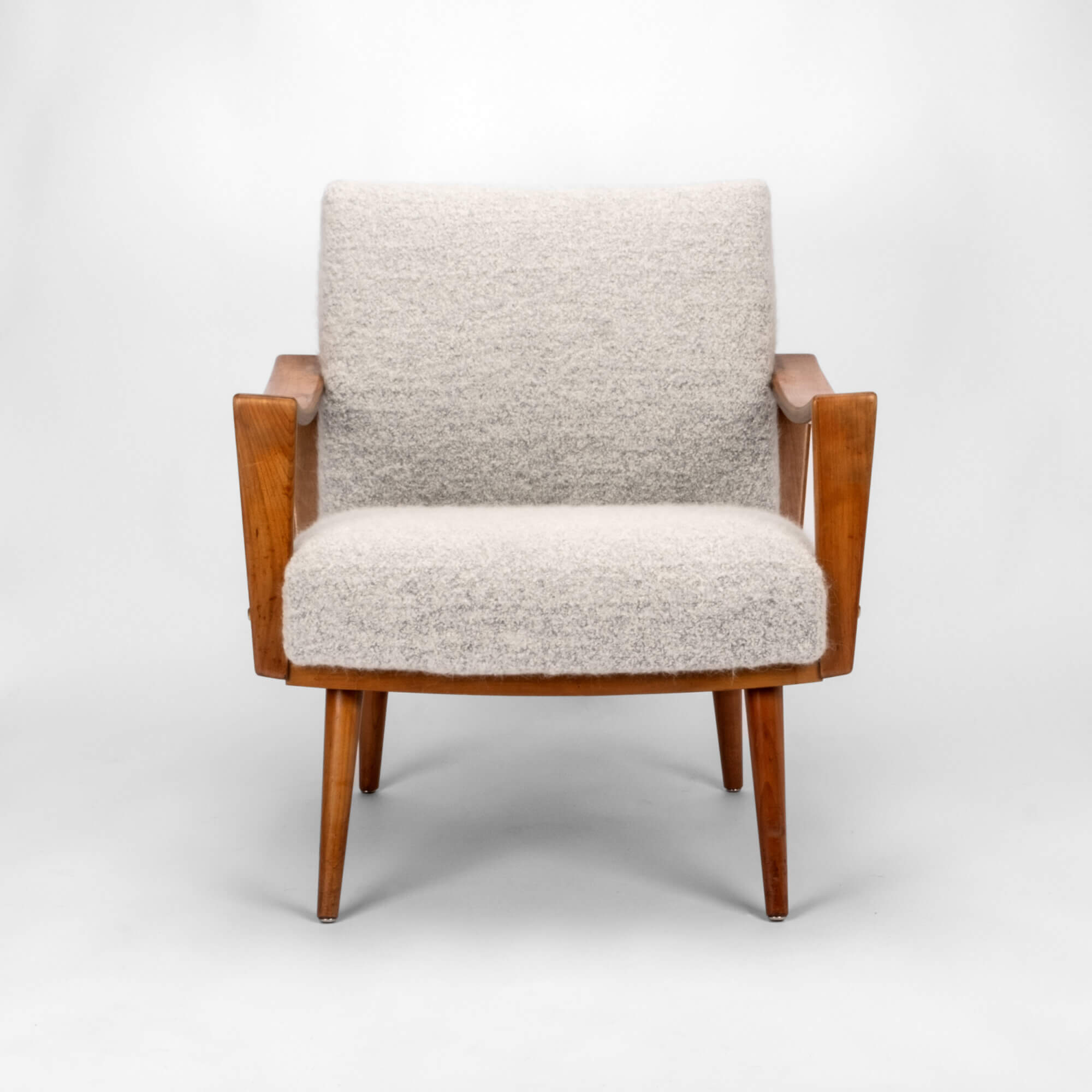 1960s Walnut wood armchair