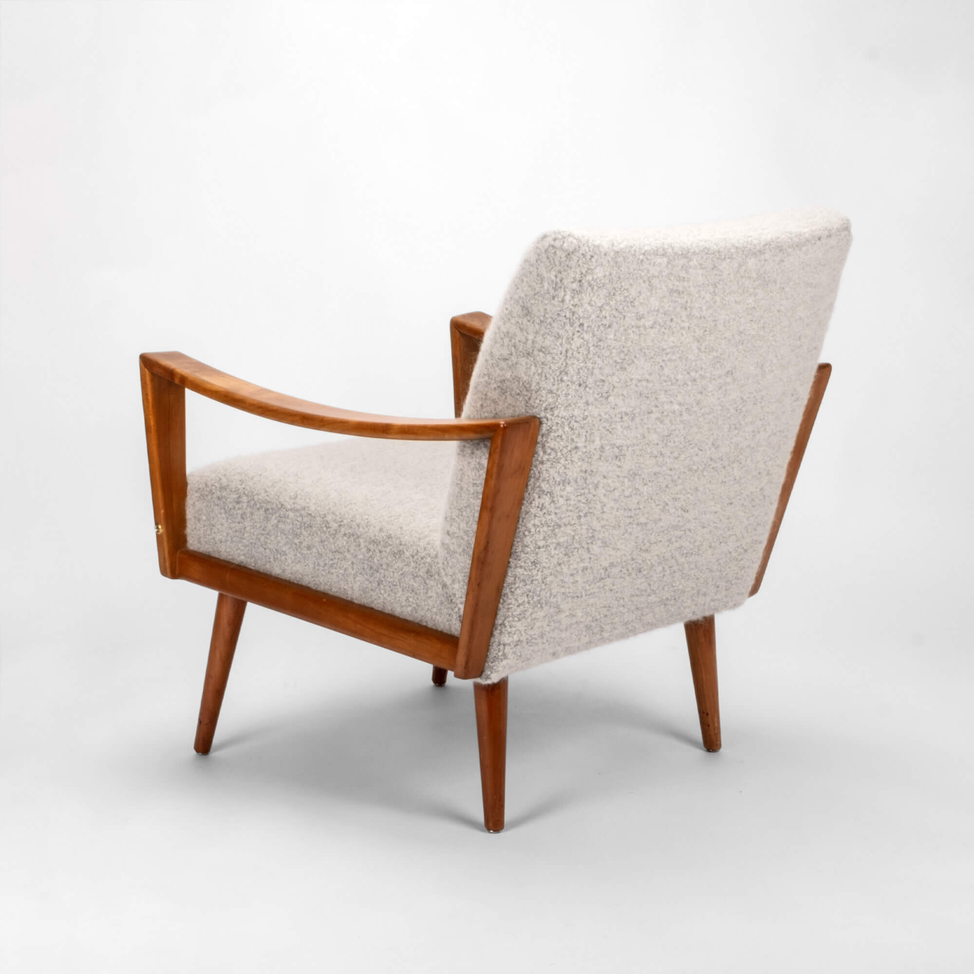 1960s Walnut wood armchair