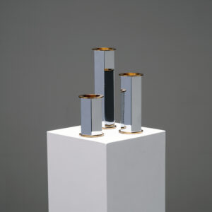 Hexagon candle holder, set of 3