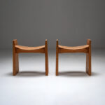 ‘Jonte’ pine stool, set of 2