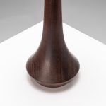 Scandinavian table lamp with Rubelli shade