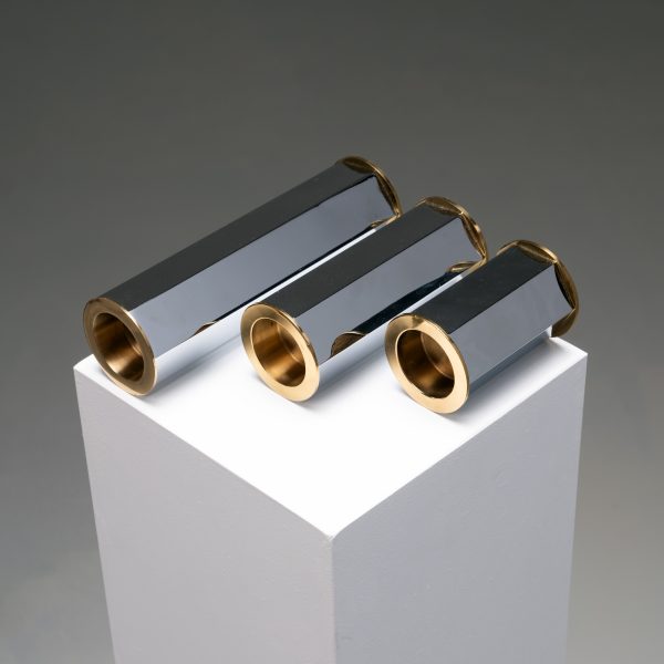 Hexagon candle holder, set of 3