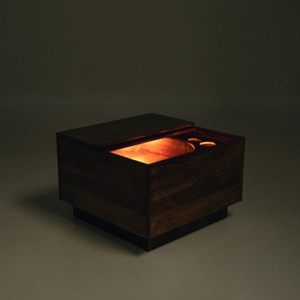 ‘Party Corner’ veneered jacaranda bar cabinet