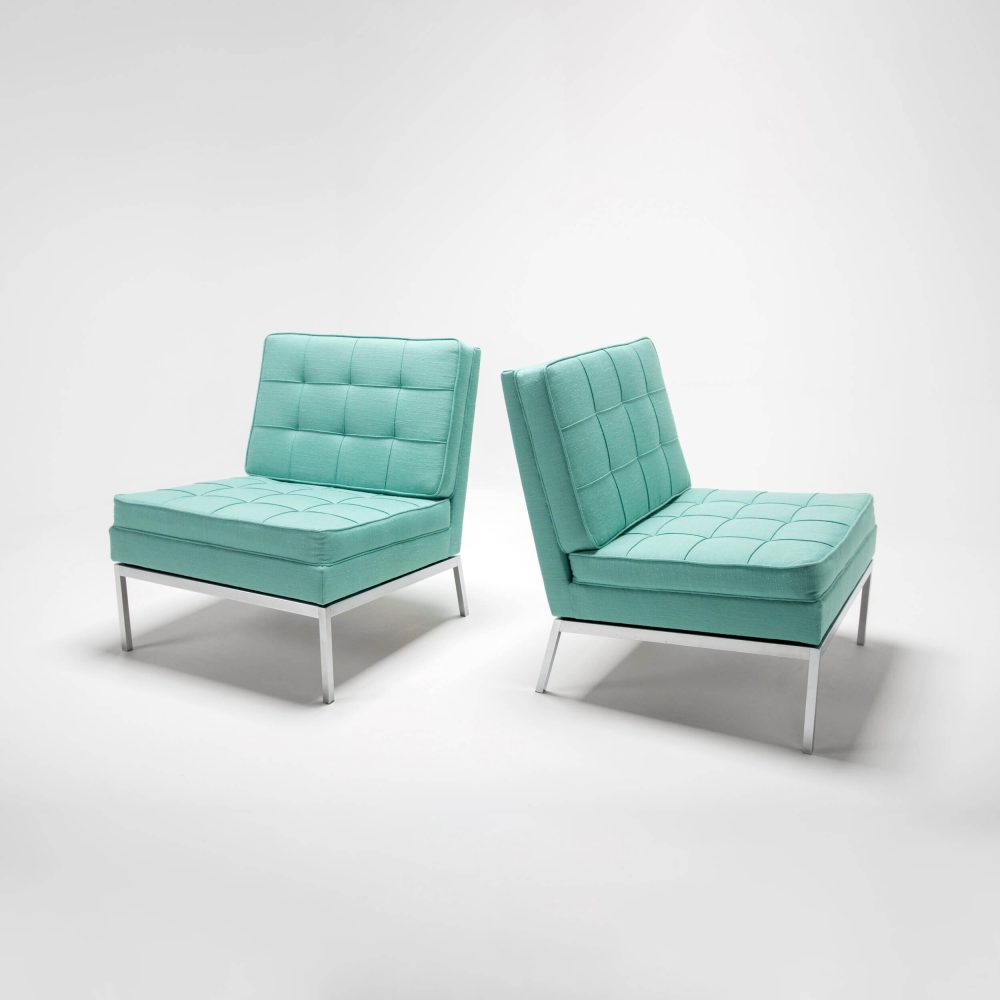 Model 65 Slipper Lounge Chair, Set of 2