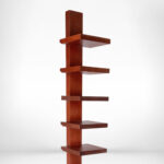 Pilaster wall shelf