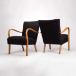 Model 3 Swedish easy chair, Set of 2