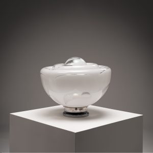 Large Sculptural Italian Murano Glass Table Lamp