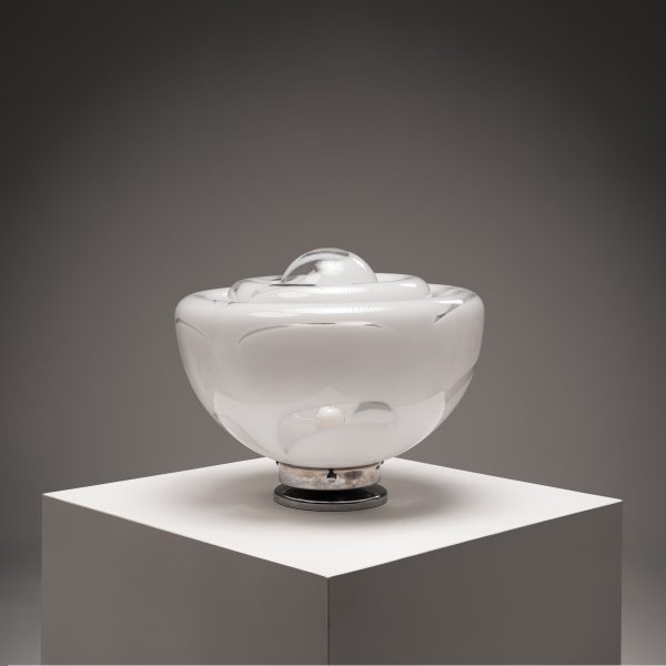 Large Sculptural Italian Murano Glass Table Lamp