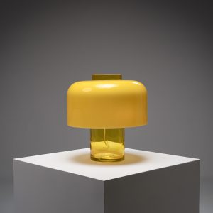 ‘Mushroom’ Model LT226 Yellow Table Lamp