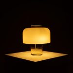 ‘Mushroom’ Model LT226 Yellow Table Lamp