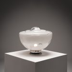 Large Sculptural Italian Murano Glass Table Lamp