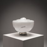 Large Sculptural Italian Murano Glass Table Lamp