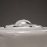 Large Sculptural Italian Murano Glass Table Lamp