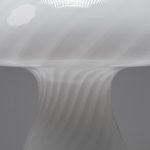 ‘Mushroom’ Murano Glass Table Lamp