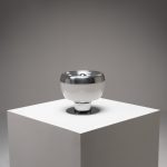 Murano Glass and Metal Table Lamp