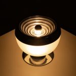 Murano Glass and Metal Table Lamp