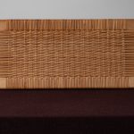 Model GE258 Oak and Cane Sofa Bed