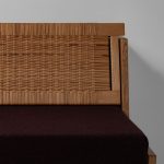 Model GE258 Oak and Cane Sofa Bed