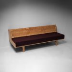 Model GE258 Oak and Cane Sofa Bed