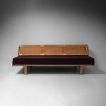Model GE258 Oak and Cane Sofa Bed