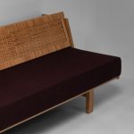 Model GE258 Oak and Cane Sofa Bed