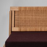 Model GE258 Oak and Cane Sofa Bed