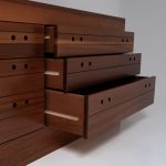 Canaletto walnut veneered chest