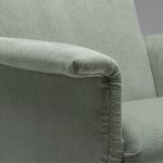 1960’s Danish Armchair in Green Wool Velvet