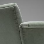 1960’s Danish Armchair in Green Wool Velvet