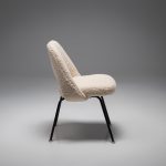 Model 72 Dining Chair in Beige Bouclé