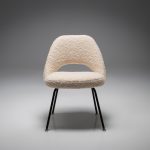 Model 72 Dining Chair in Beige Bouclé