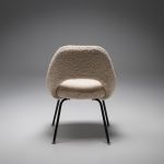 Model 72 Dining Chair in Beige Bouclé