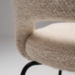 Model 72 Dining Chair in Beige Bouclé
