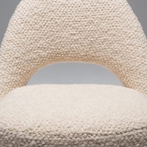 Model 72 Dining Chair in Beige Bouclé