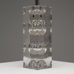 Sculptural Space Age Glass Table Lamp