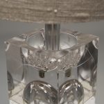 Sculptural Space Age Glass Table Lamp