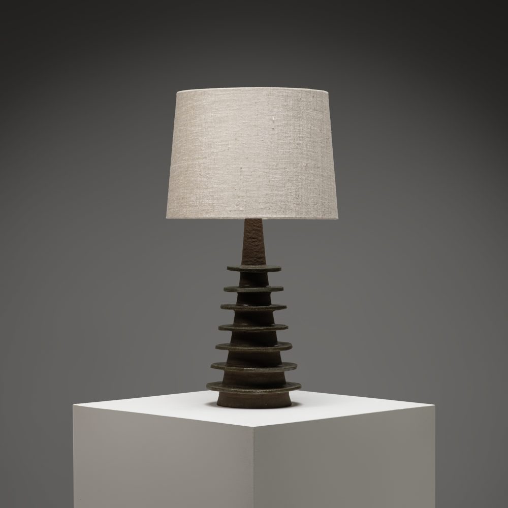 Sculptural Ceramic Table Lamp