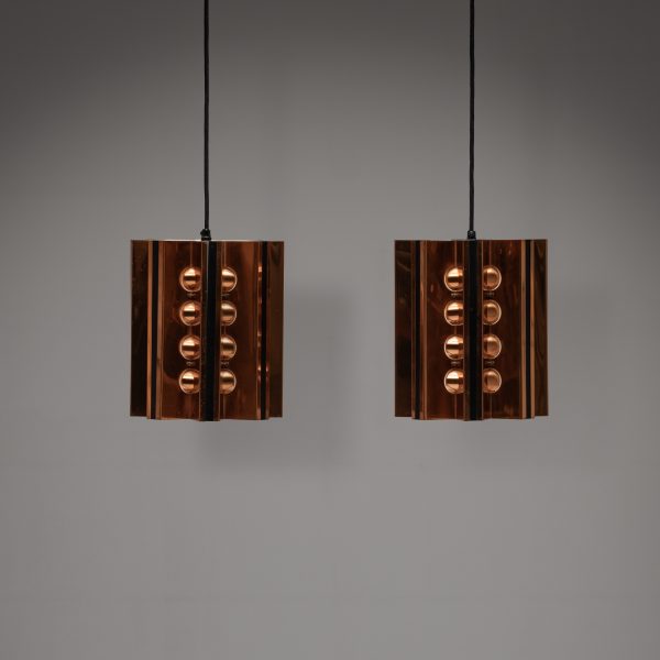 Star-shaped Copper Pendants, Set of 2