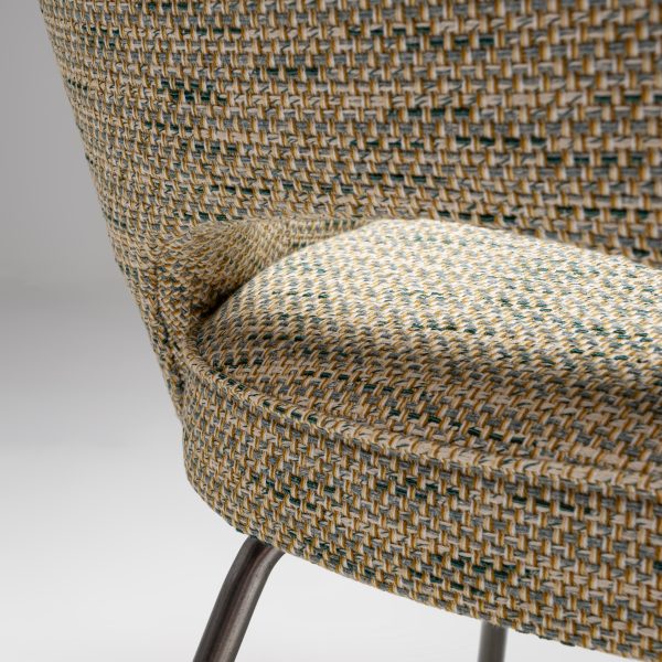 Model 71 Dining Chair in Green-Yellow