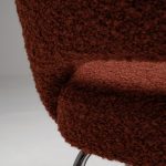 Model 71 Dining Chair in Alpaca and Mohair Bouclé