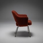 Model 71 Dining Chair in Alpaca and Mohair Bouclé