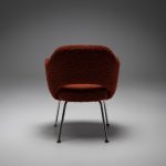 Model 71 Dining Chair in Alpaca and Mohair Bouclé