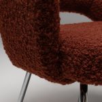 Model 71 Dining Chair in Alpaca and Mohair Bouclé