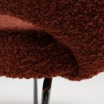 Model 71 Dining Chair in Alpaca and Mohair Bouclé