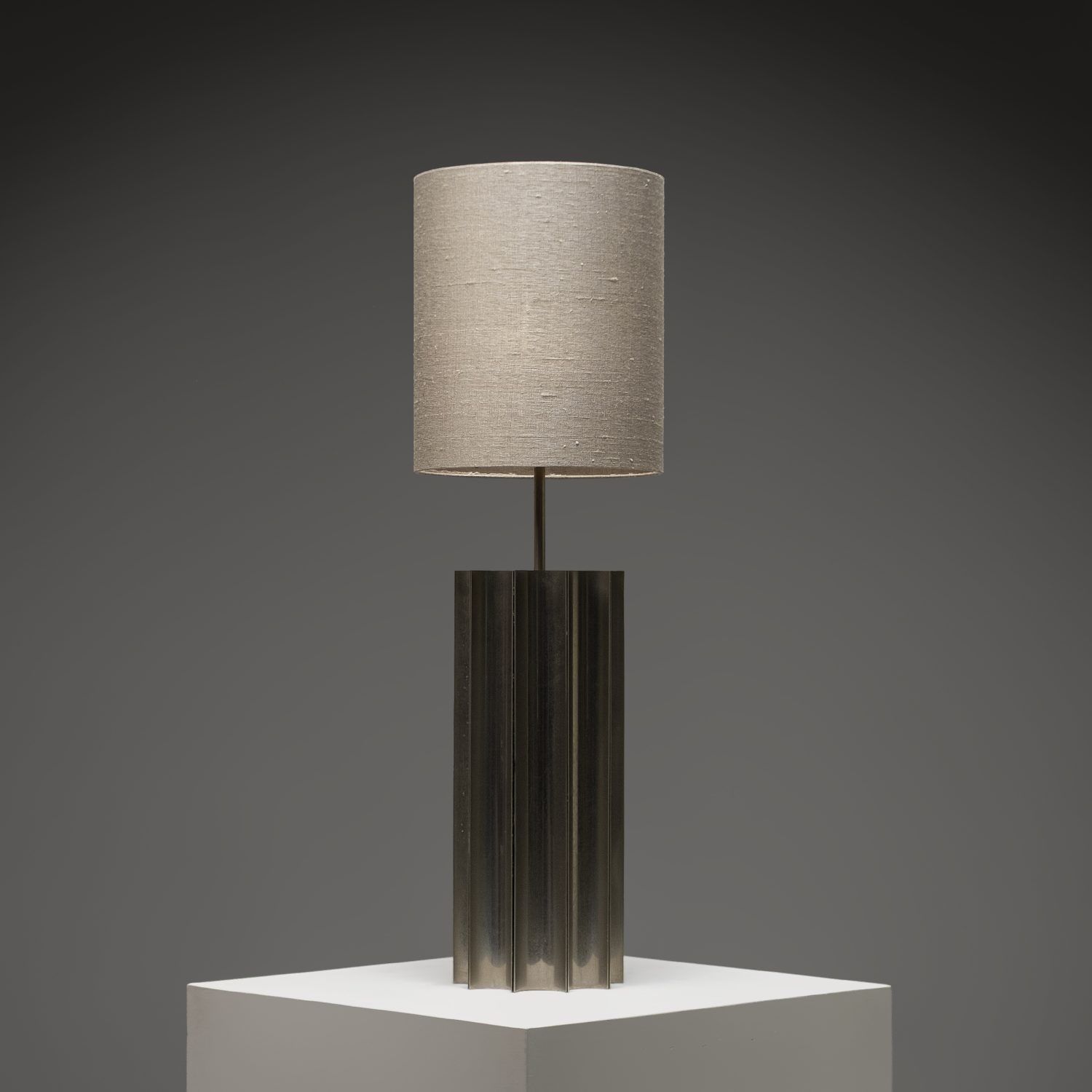 ‘Colonna’ Large Sculptural Metal Table Lamp
